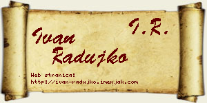 Ivan Radujko vizit kartica